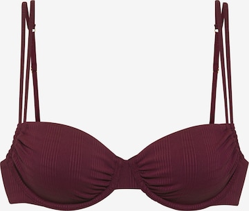 raudona Copenhagen Studios Plati Bikinio viršutinė dalis: priekis