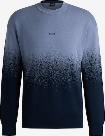 BOSS Orange Sweater 'Kombre' in Blue: front