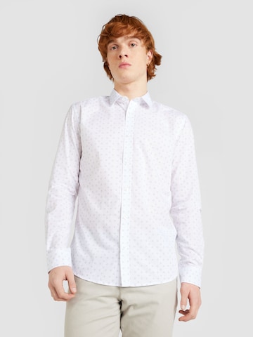 Only & Sons Regular fit Button Up Shirt 'SANE' in White: front