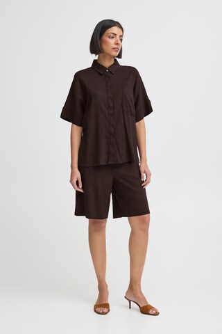 Pulz Regular Broek 'PZLUCA' in Bruin