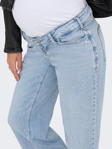 Only Maternity Regular Jeans 'OLMCOBAIN' in Blauw