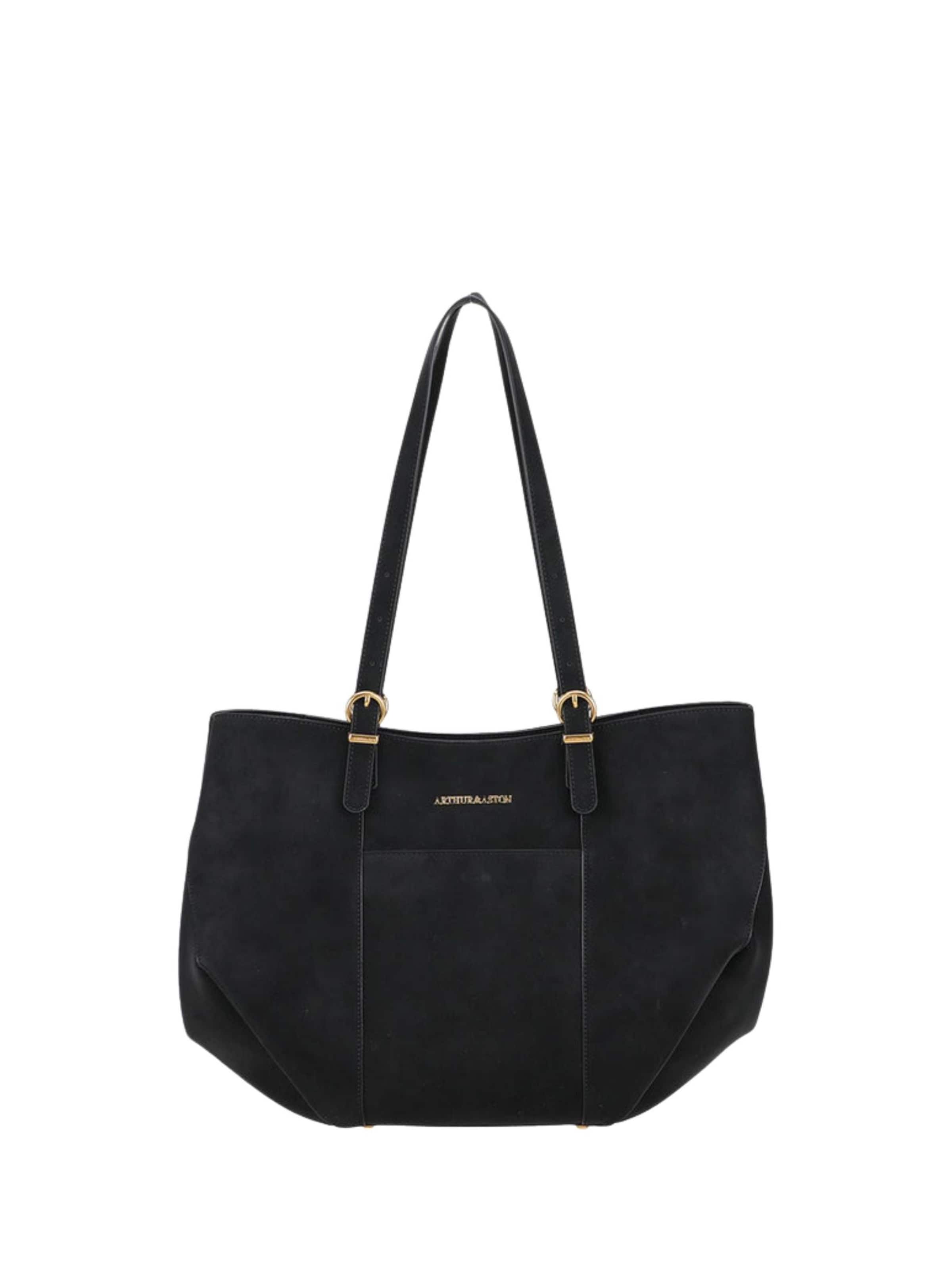 Arthur & Aston Shopper 'Arthur & Aston Cabas / Shopping Femme A218-07 Noir'‌‌‌‌‌‌‌‌‌ in Schwarz: Vorderseite