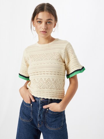 Pull-over SCOTCH & SODA en blanc : devant