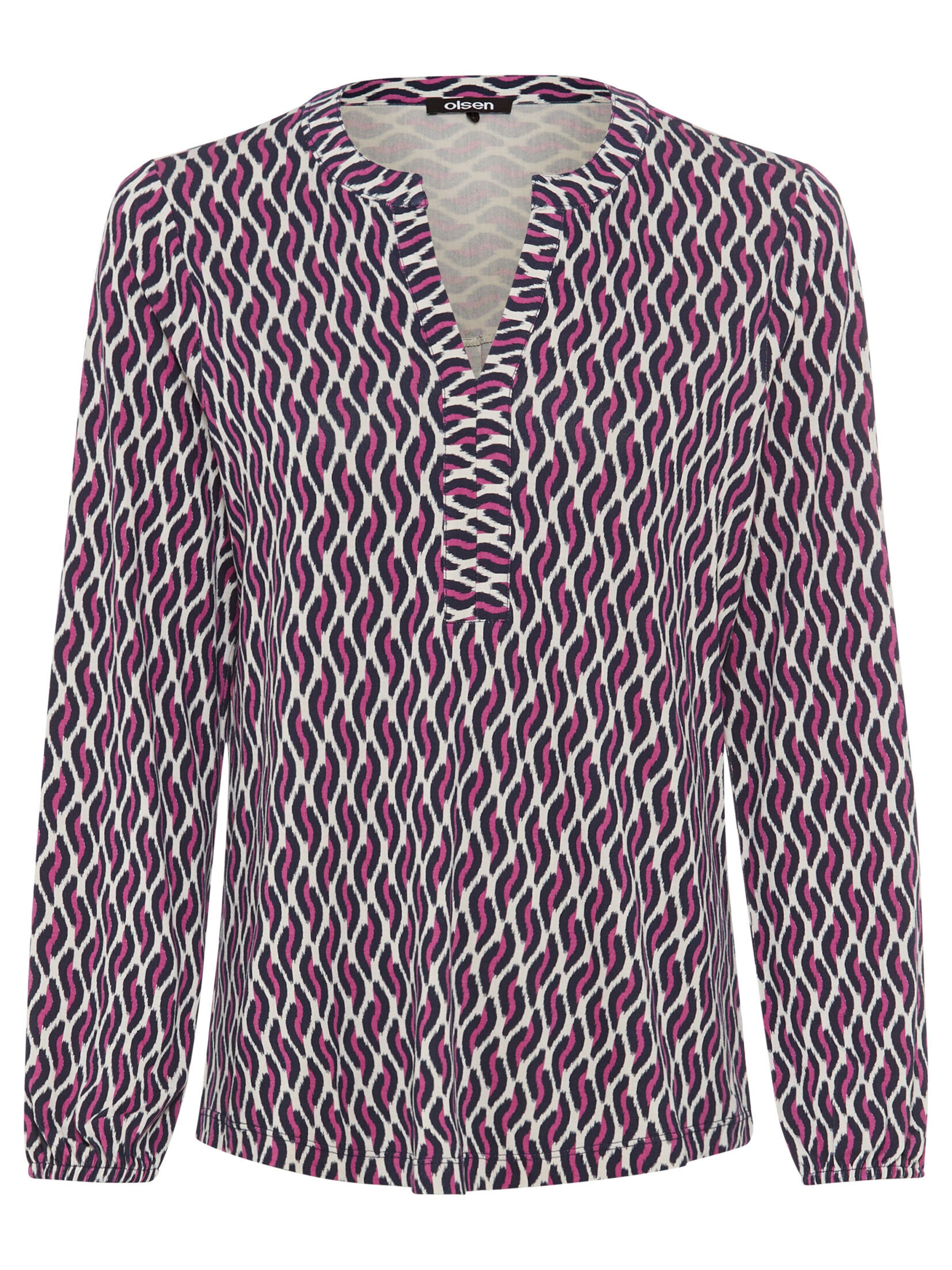 Olsen Shirt in Lila: voorkant