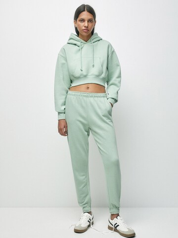 Pull&Bear Tapered Trousers in Green