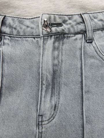 Wide Leg Jean 'OBJGail' OBJECT en gris