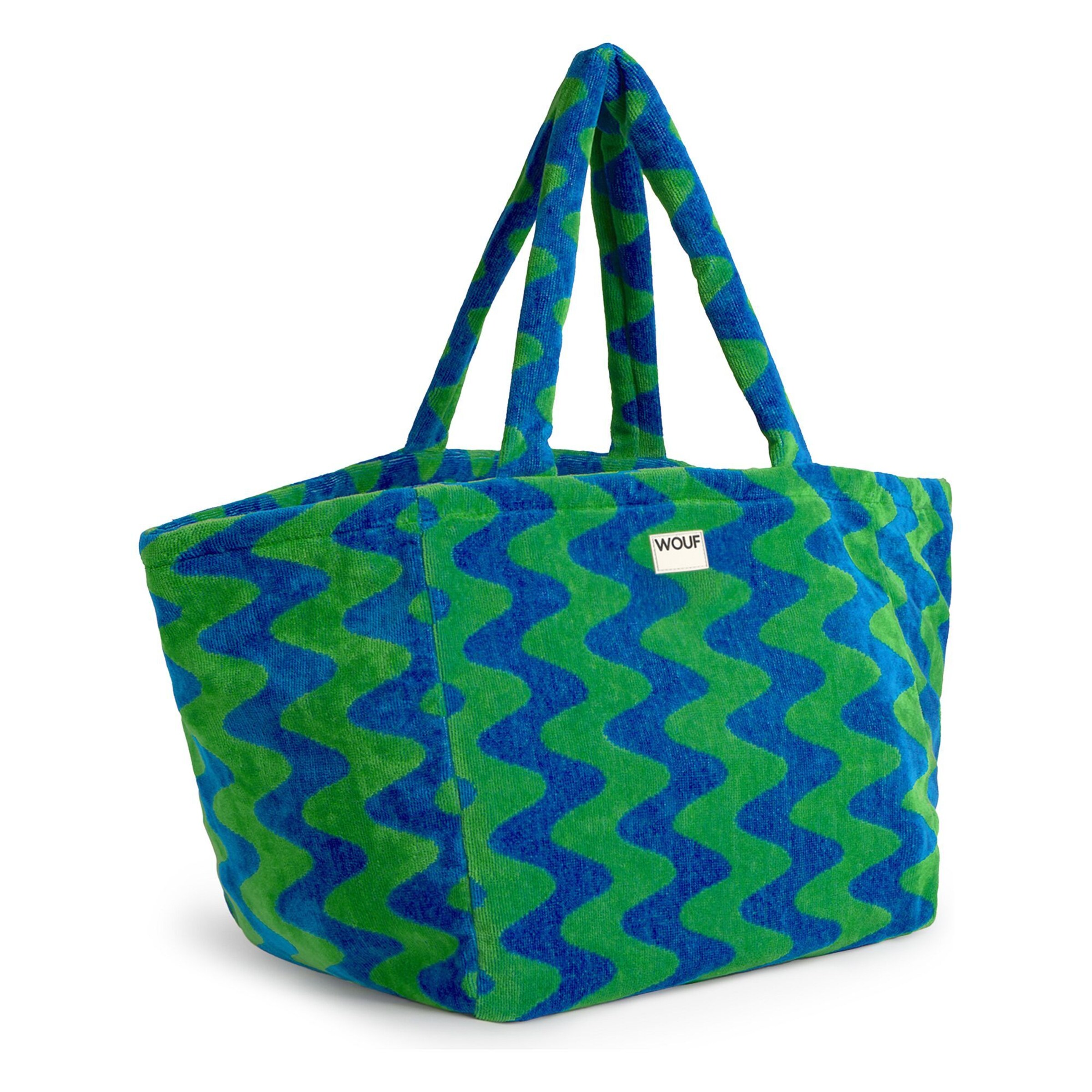 Cabas 'Terry' Wouf en vert