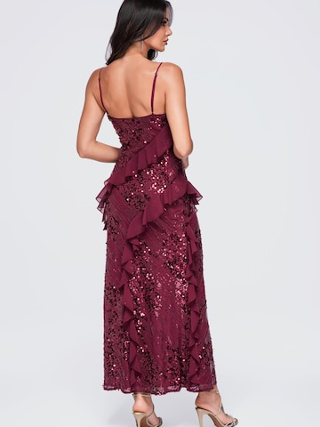 Ombre Abendkleid in Rot