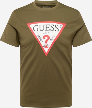 GUESS T-Shirt in Grün: Vorderseite