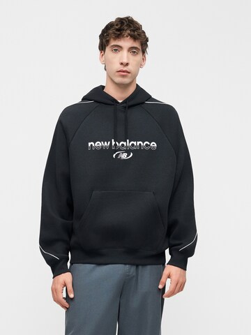 Felpa 'MT62Y14P' di new balance in nero: frontale