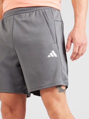 ADIDAS PERFORMANCE Regular Sports trousers 'Train Essentials All Set' in Grey