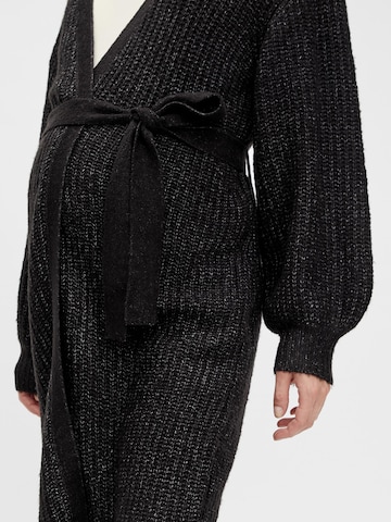 MAMALICIOUS Knit Cardigan 'Linn' in Black
