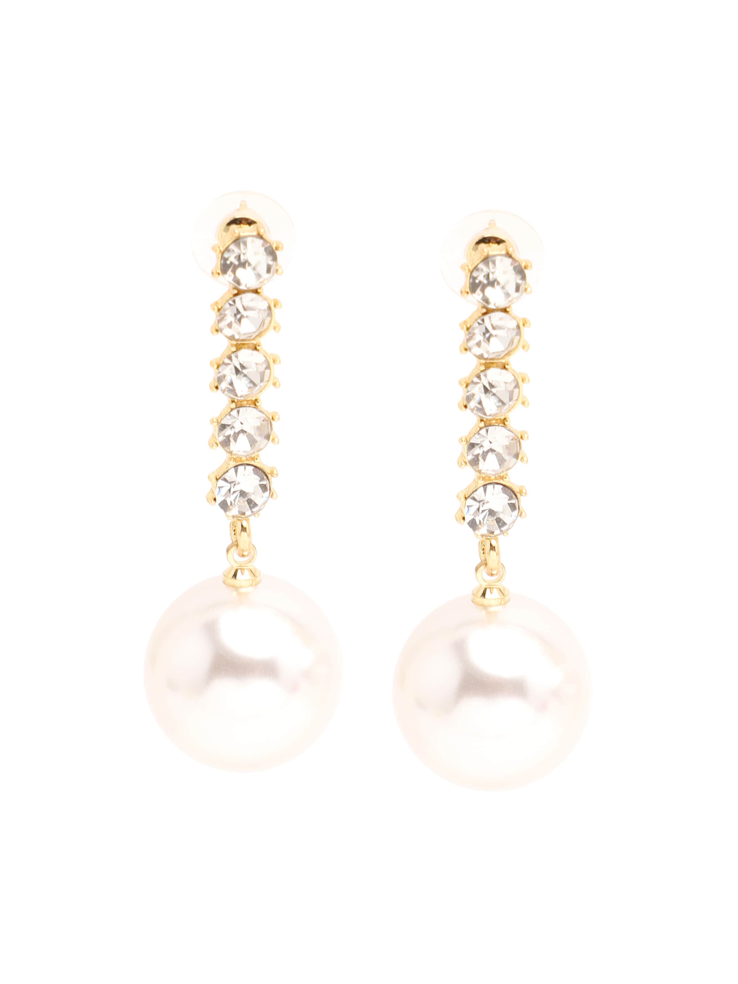 SOHI Oorbellen 'Muskan' in Wit: voorkant