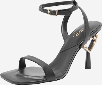 ALDO Strap Sandals 'LOVETHRONE' in Black: front