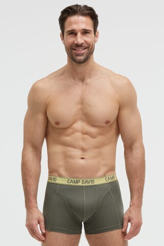 CAMP DAVID Boxer shorts in Green: front