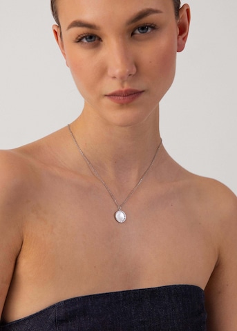 PURELEI Ketting 'Shining Moon' in Zilver: voorkant