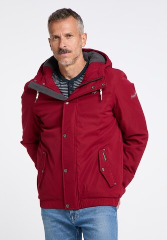 Schmuddelwedda Between-Season Jacket in Red: front