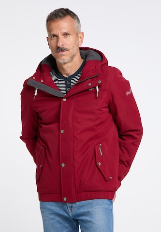 Schmuddelwedda Between-season jacket in Red: front