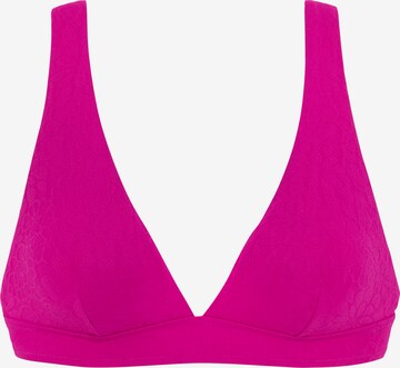 BUFFALO Triangle Bikini Top in Pink: front