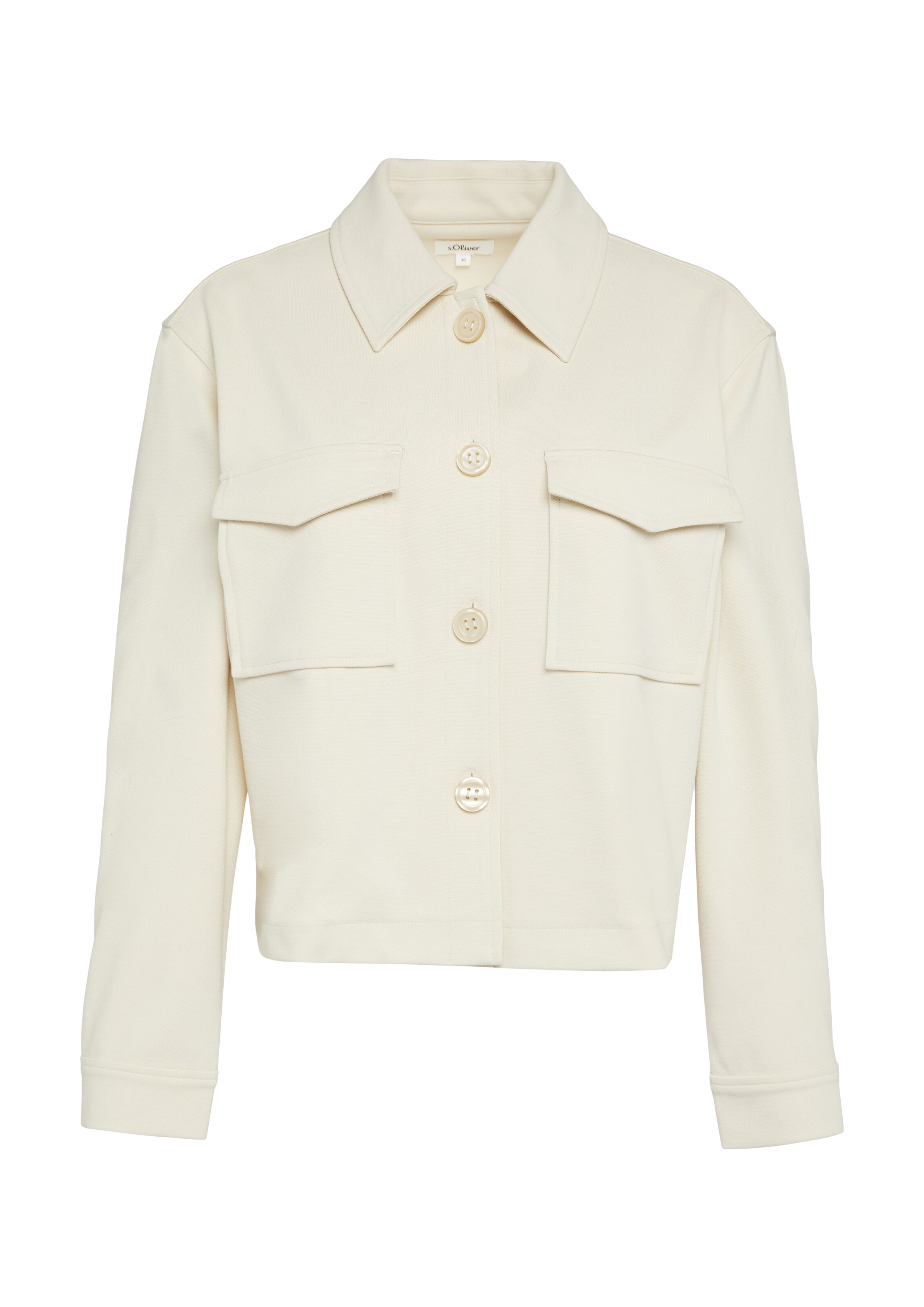 s.Oliver Φθινοπωρινό και ανοιξιάτικο μπουφάν σε μπεζ: μπροστά