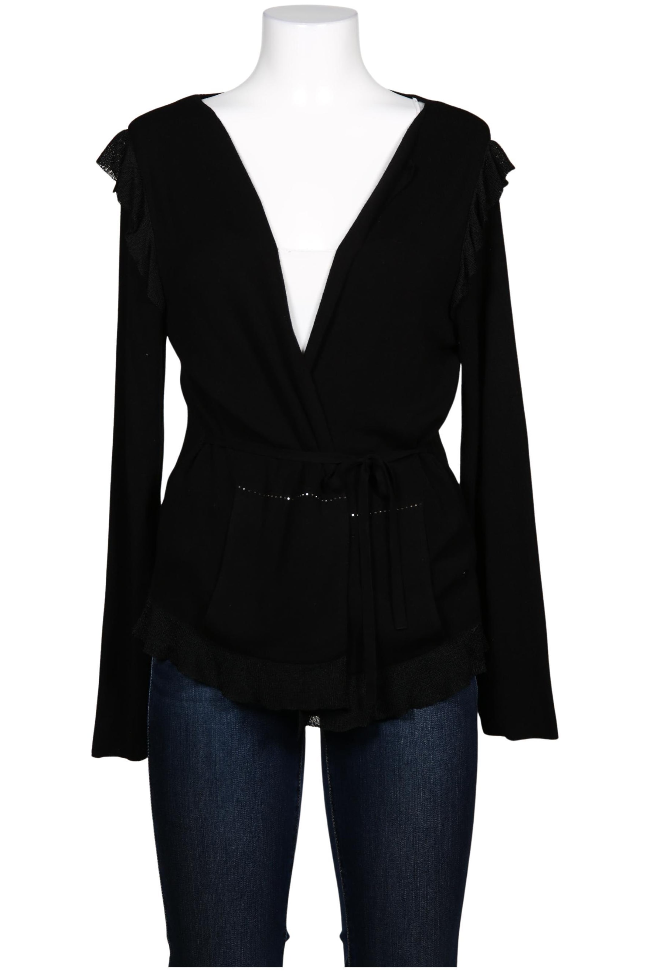 monari Strickjacke L in Schwarz: Vorderseite