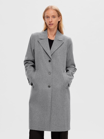 SELECTED FEMME Between-Seasons Coat 'Alma' in Grey