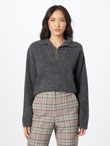 ICHI Sweater in Grey: front