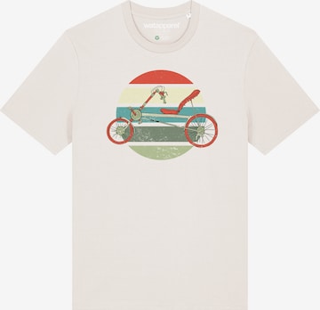 T-Shirt 'Recumbent Bike' Watapparel en blanc : devant