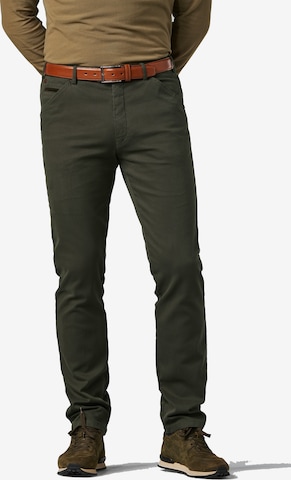 Meyer Hosen Regular Chino Pants in Green: front