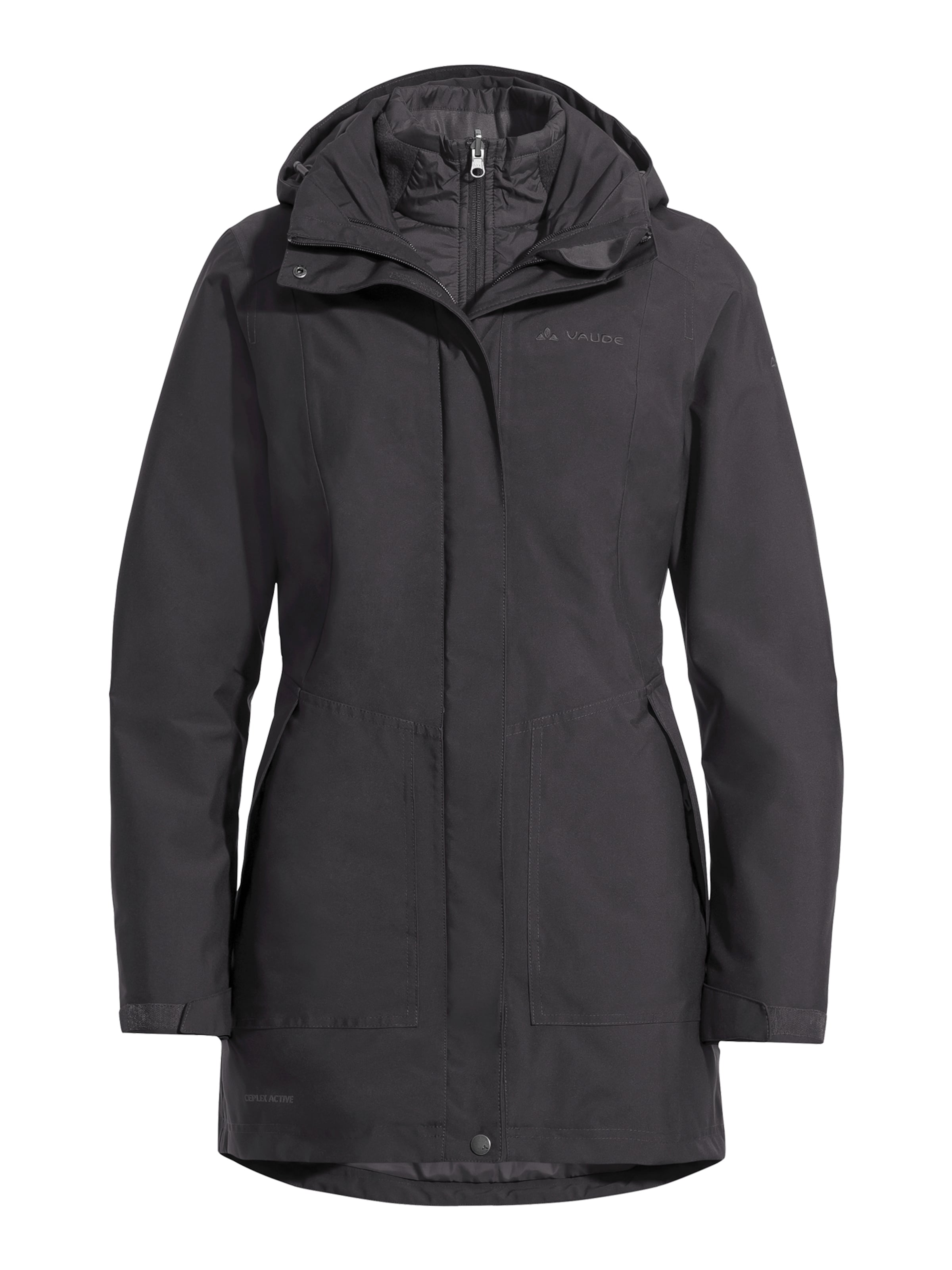 VAUDE Jacke 'Idris' in Grau: Vorderseite