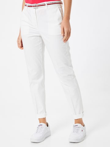 Slimfit Pantaloni chino 'Hailey' di TOMMY HILFIGER in bianco: frontale