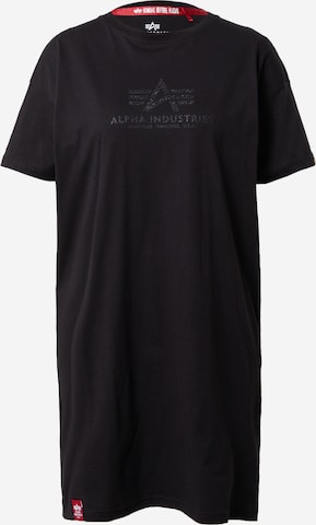 ALPHA INDUSTRIES Μπλουζάκι σε μαύρο: μπροστά