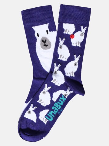 Chaussettes ' GRUMBLE IN THE JUNGLE ' UNABUX en violet