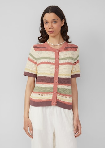 QS Strickjacke in Beige: Vorderseite