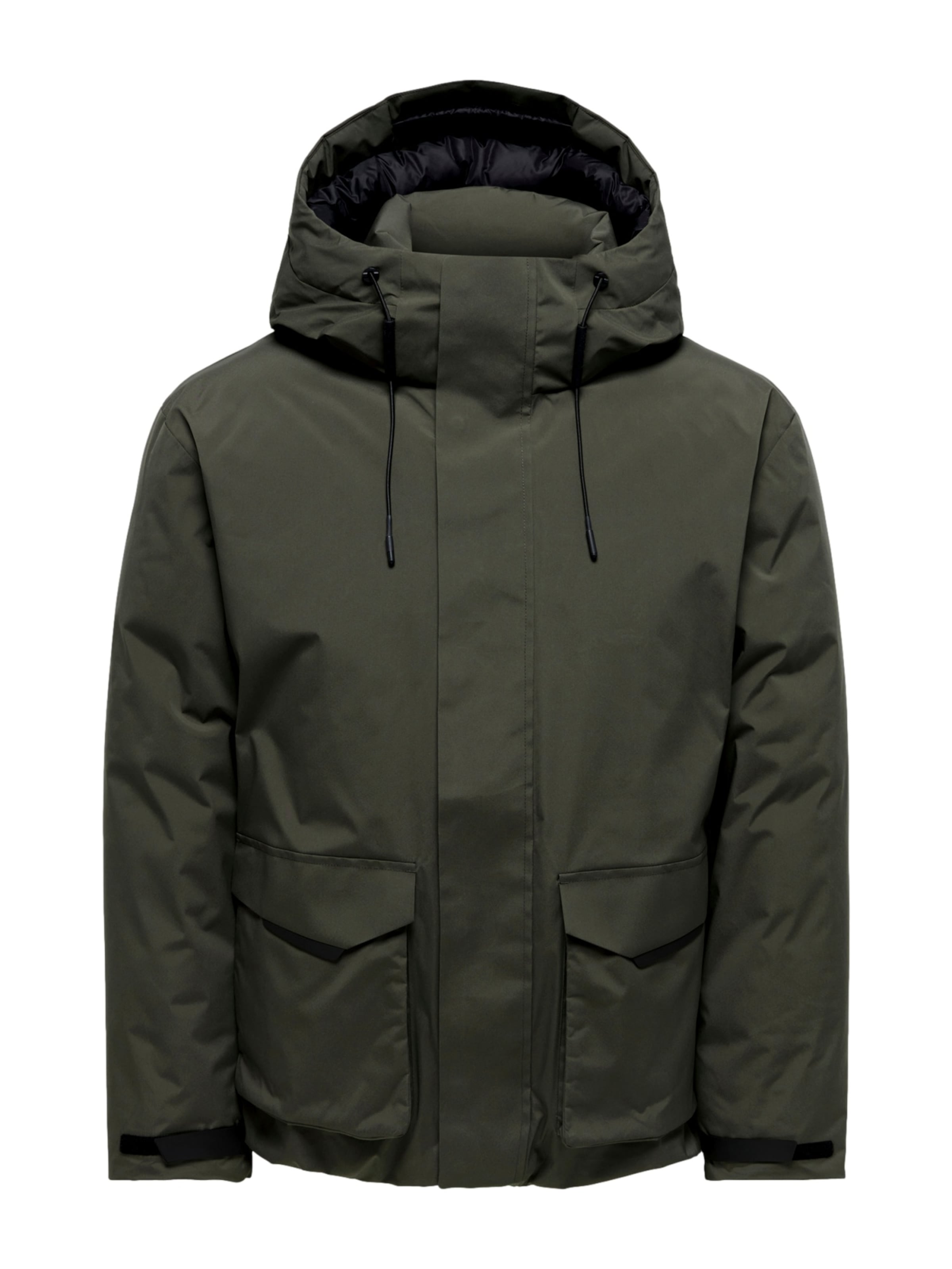 Giacca invernale 'ONSNate' di Only & Sons in verde: frontale