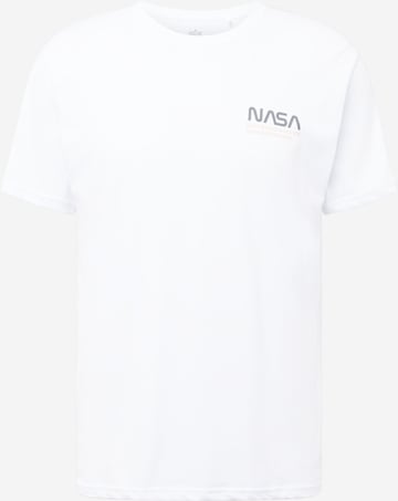 Maglietta 'Skylab Nasa T' di ALPHA INDUSTRIES in bianco: frontale