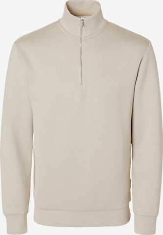 SELECTED Sweatshirt i beige: forside