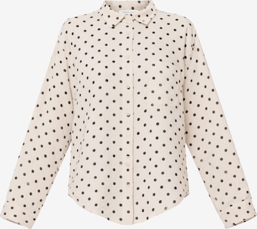 SASSYCLASSY Bluse in Beige: Vorderseite