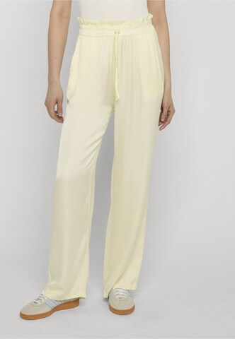 Estelou - Loosefit Pantalón 'Flowing' en amarillo: frente
