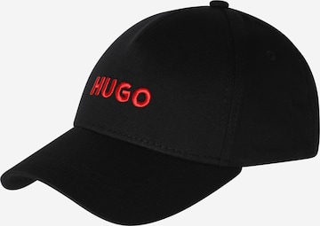 HUGO Red Cap in Black: front