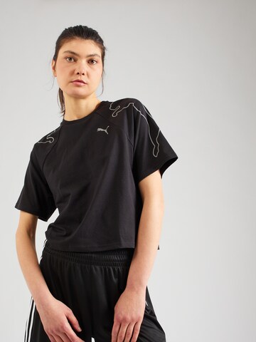 PUMA - Camiseta funcional 'Motion' en negro: frente