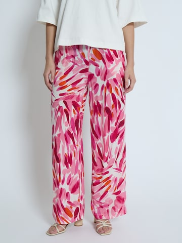 DESIRES Wide leg Broek 'Macie' in Roze: voorkant