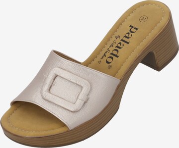 Palado by Sila Sahin Pantolette in Gold: Vorderseite