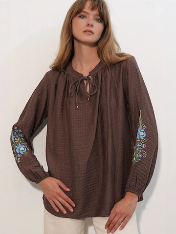 Chemisier 'Blusen' Bigdart en marron