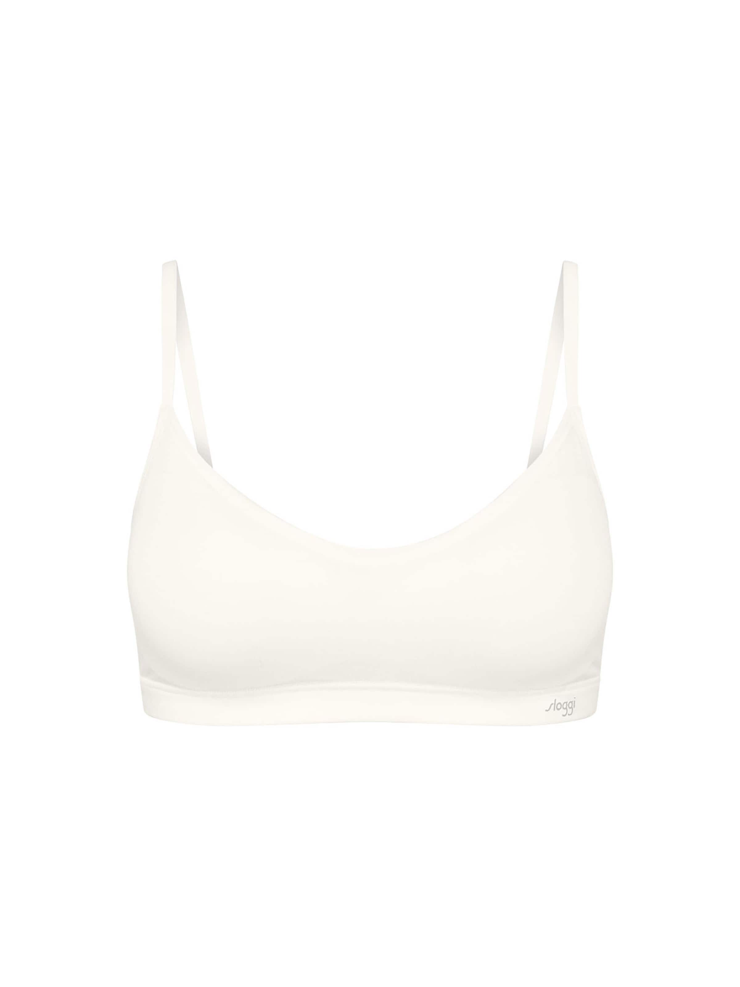 SLOGGI Bustier BH 'Evolve' in Weiß: Vorderseite