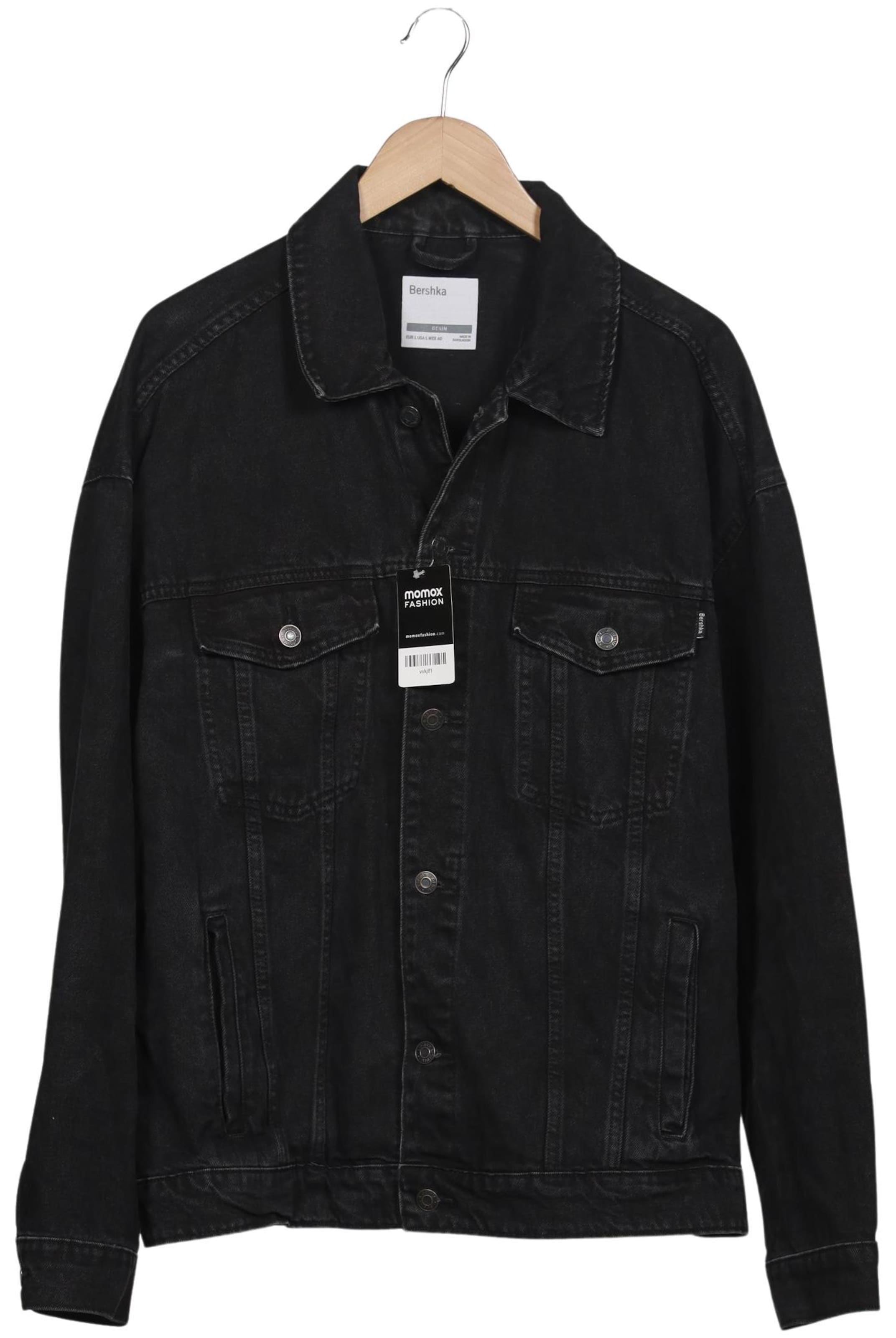 Bershka Jacket & Coat in L in Black: front