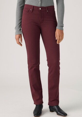 LEVI'S ® Slimfit Jeans '314 Shaping Straight' in Rot: Vorderseite
