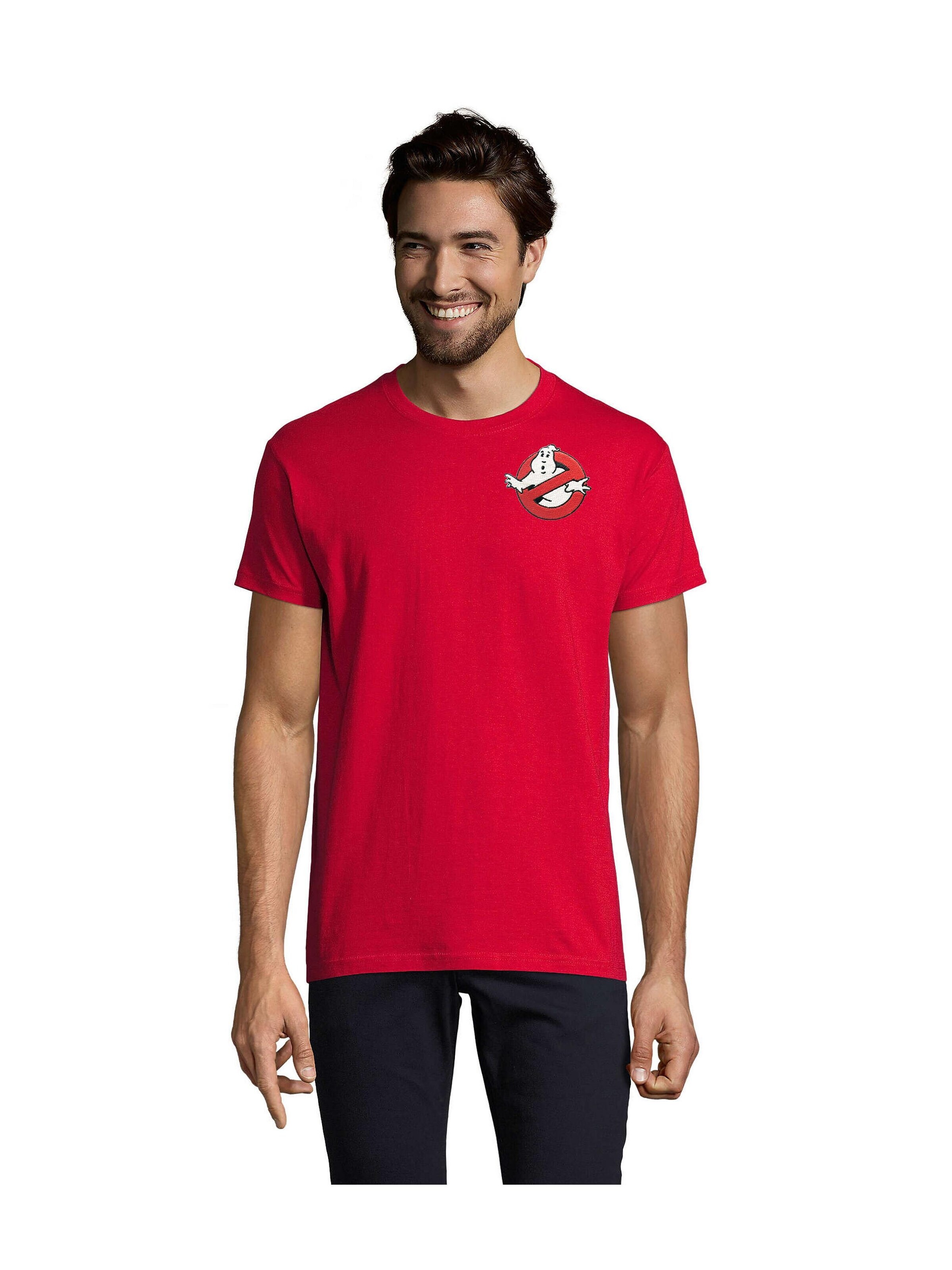 Blondie & Brownie Shirt 'GhostbustersPatch'‌‌‌ in 5XL in rot, Produktansicht