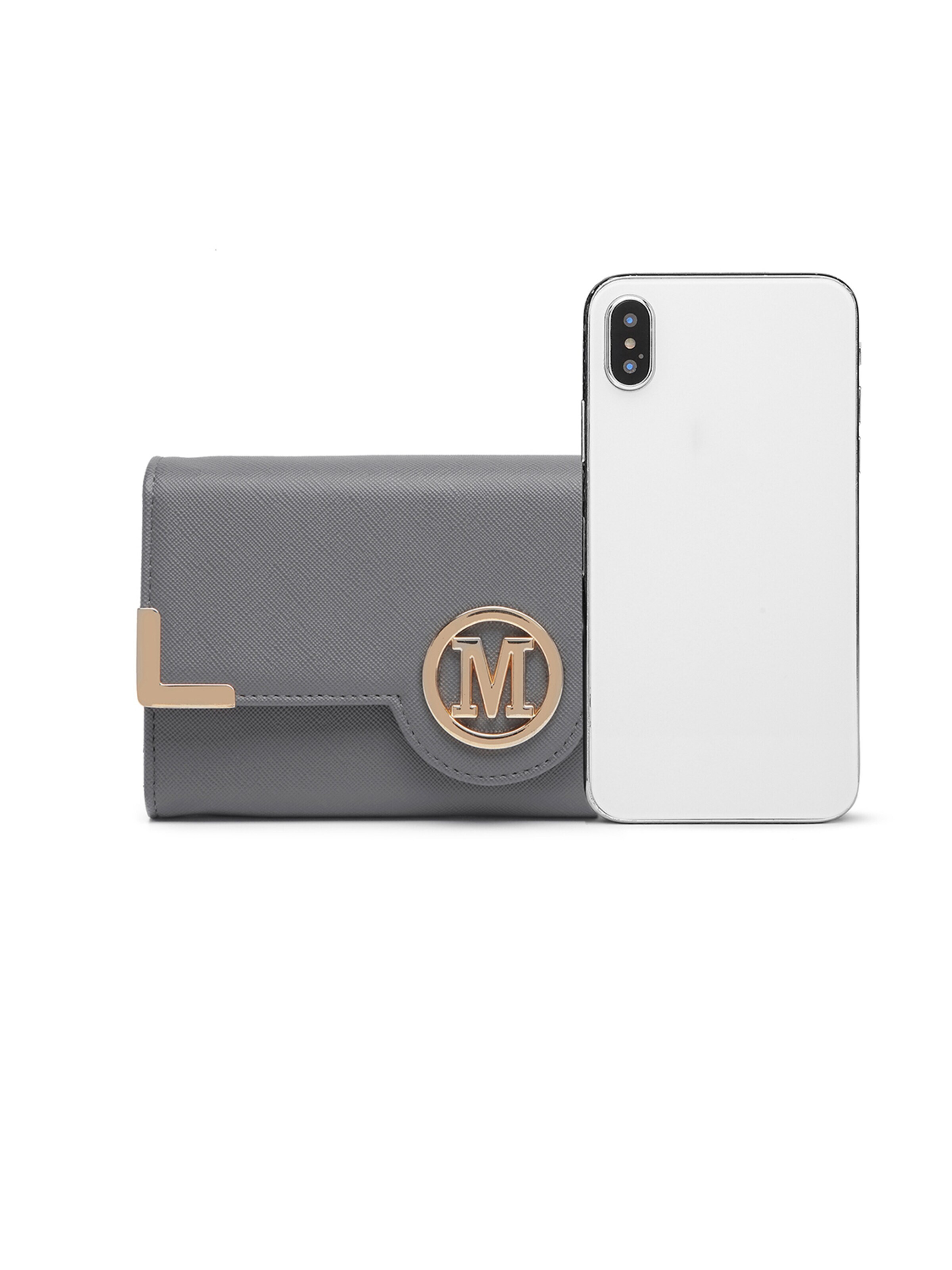 Miss Lulu Wallet in Grey