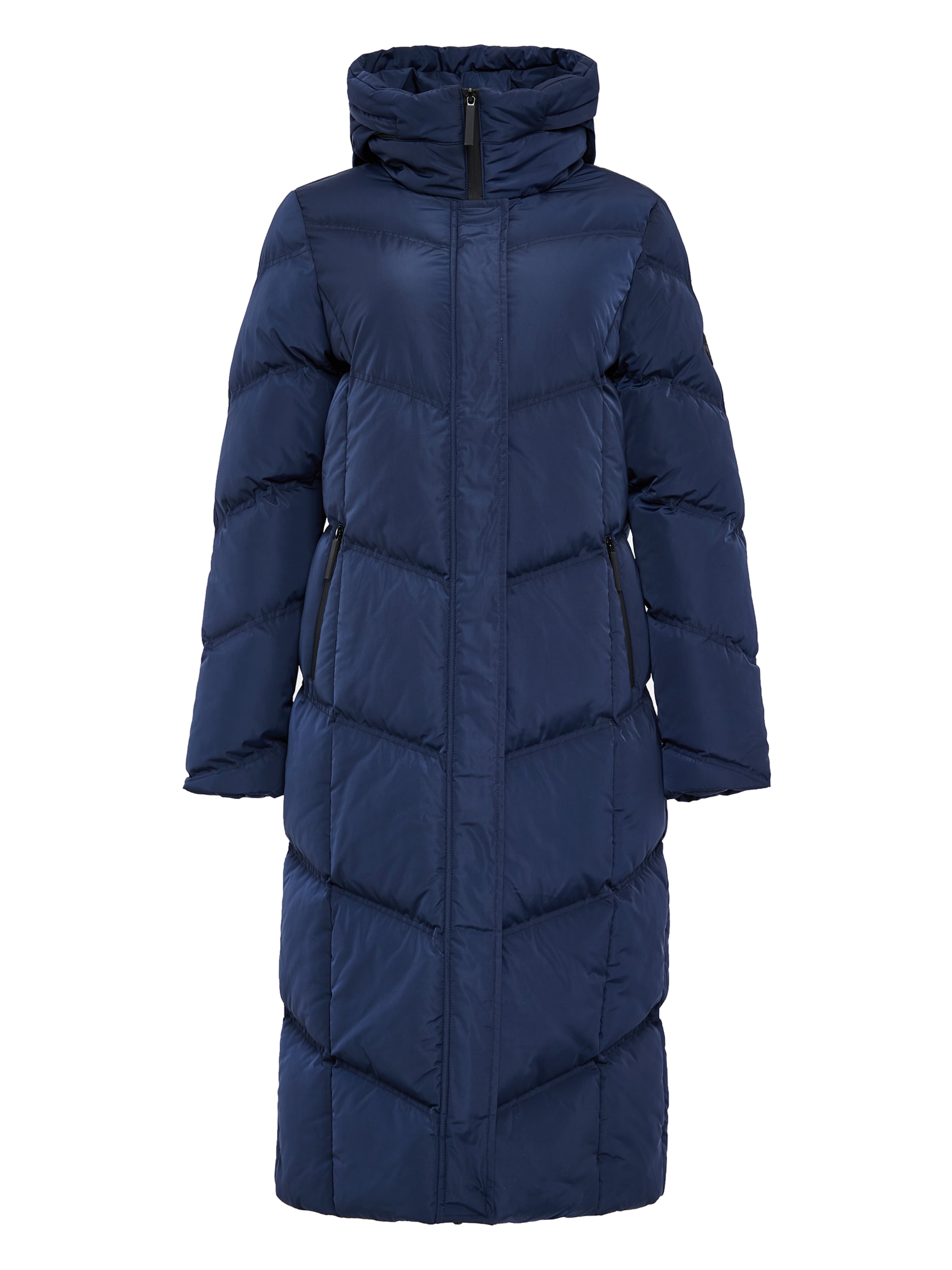 Threadbare Winter Coat 'Jotta' in Blue: front